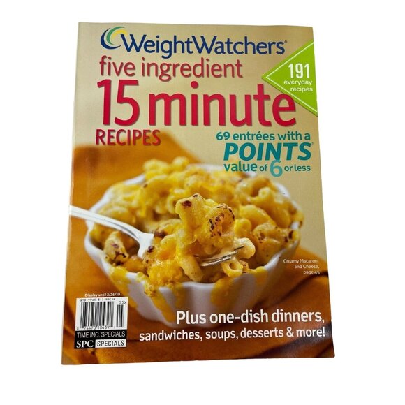 Weight Watchers Five Ingredient 15 Minute Recipes With Point Values 2010 u - Picture 1 of 11